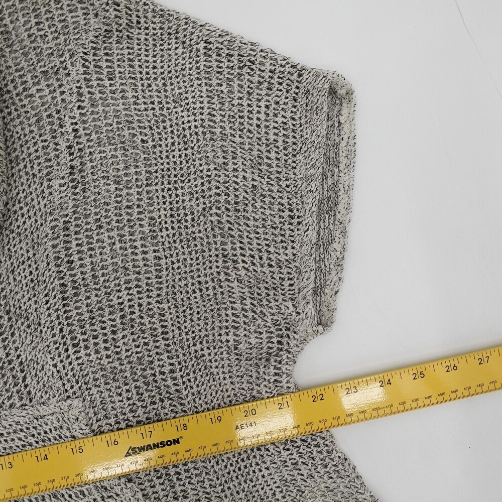 Saturday Sunday Anthpologie Sweater Womens Large Gray Cowl Open Knit Pullover - Picture 8 of 9